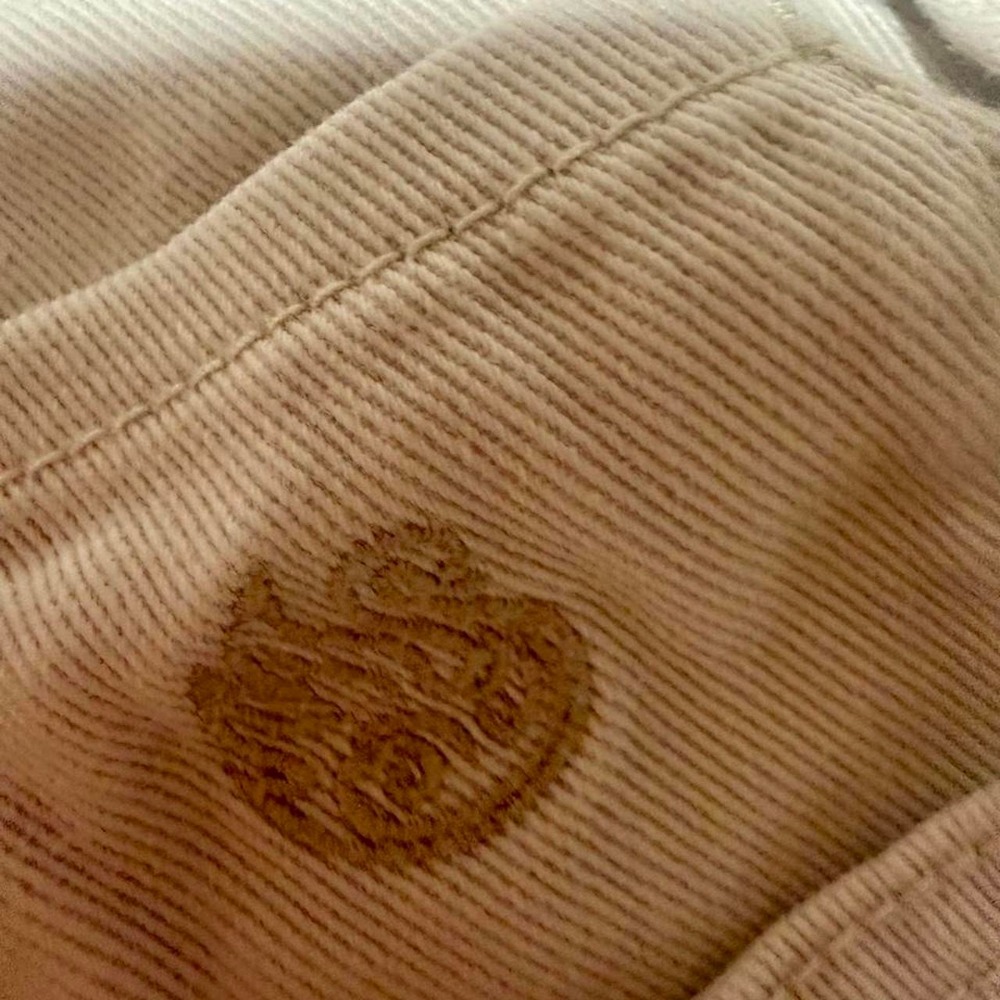 Gloria Vanderbilt Cream Embroidered Capri Pants Womens 10P Petite White Denim - Picture 5 of 8